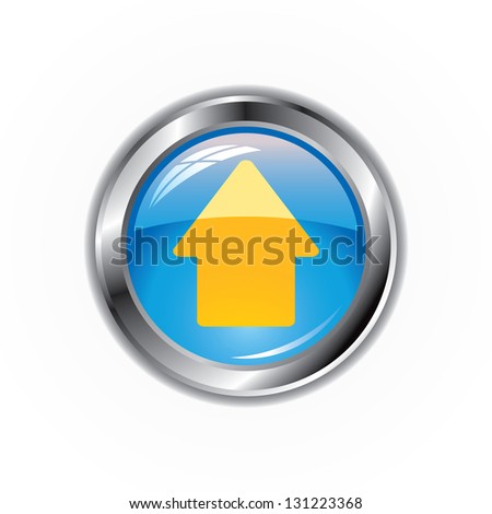 glossy upload button