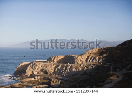 Cliffs along a rocky coastline.