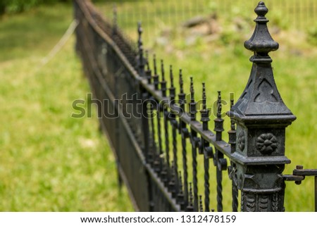 Black Iron Cemetery Fence