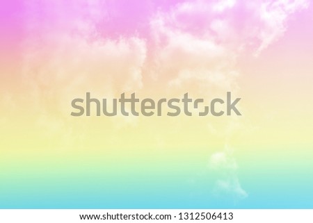Colorfull sky abstract background with a pastel colored