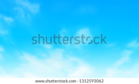 Blue sky with cloud background.