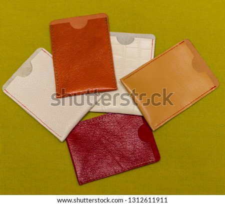 Cover (cardholder) for genuine leather cards