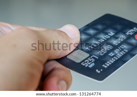 Use a credit card Royalty-Free Stock Photo #131264774
