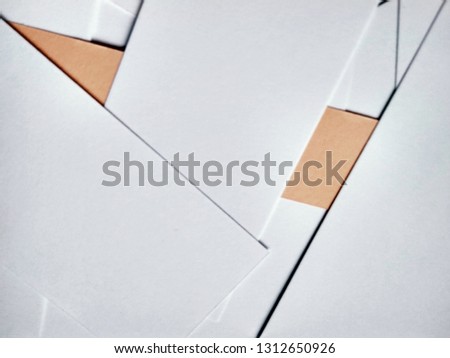Texture of white and colored paper stripes 