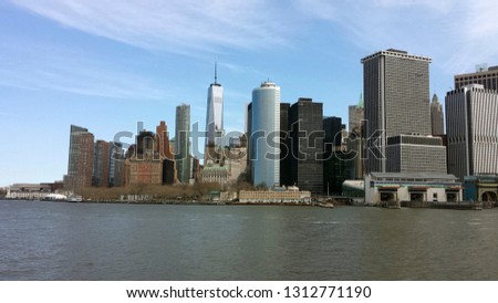 Manhattan's skyline seen from Governors Island