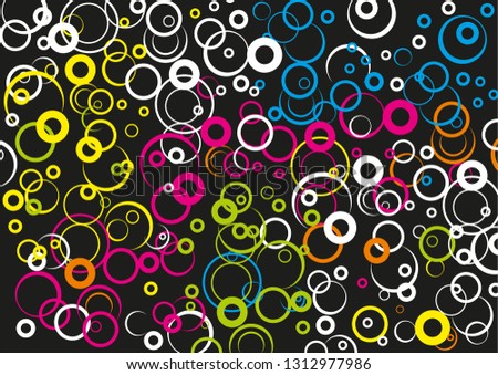 Background of bubbles. Vector illustration.