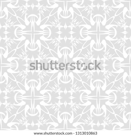 Light gray geometric ornaments. Seamless patterns for web, textile and wallpapers. Abstract background. Fashion graphics.
