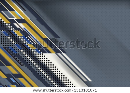 grey color abstract background design with stripes and dots texture for web, advertising, media and presentation concepts, vector illustration