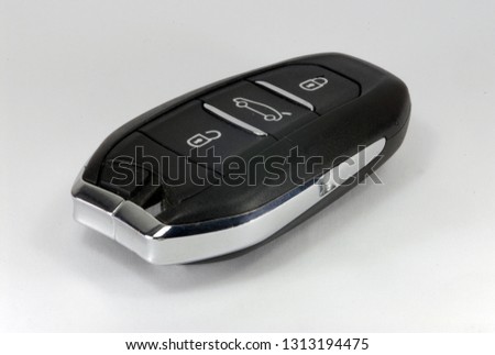Car key isolated on white background 