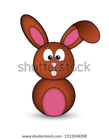 Cute brown Bunny icon
