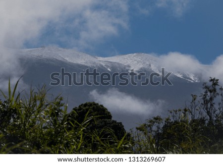 Snow on the summit of Maui
