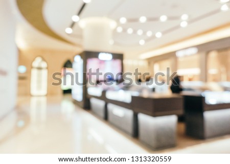 Abstract blur shopping mall of department store interior for background