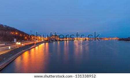Kiev city at dawn