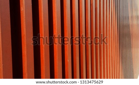 Fence painted steel box