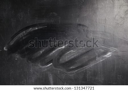 texture of erased black  chalk board