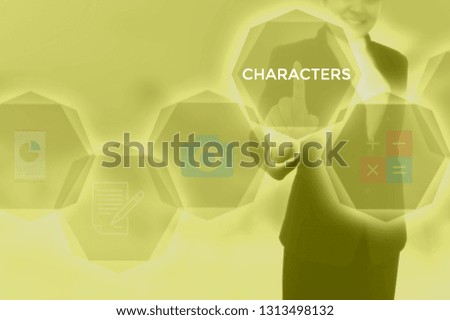 CHARACTERS - technology and business concept