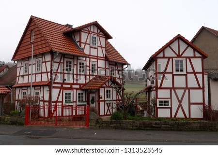 Historical half-timbered house in Germany