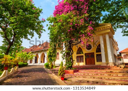 The Indo-Portuguese Museum or Bishop House is a museum in Fort Kochi in Cochin city, India Royalty-Free Stock Photo #1313534849