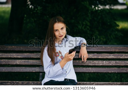 Woman using smart phone mobile
