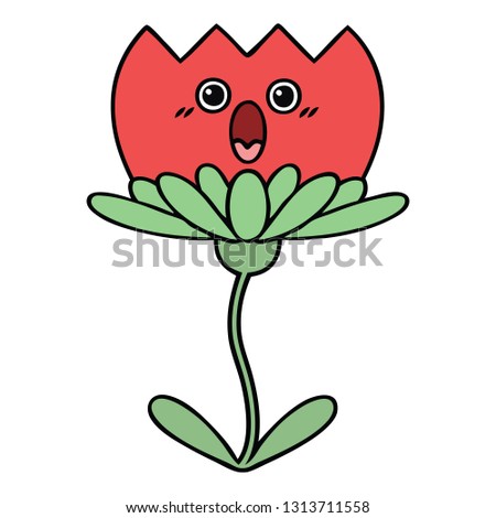 cute cartoon of a flower