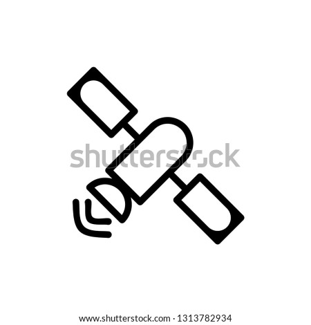 Satalite icon. Space sign Royalty-Free Stock Photo #1313782934
