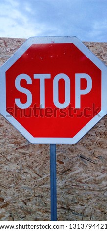 STOP sign in Red