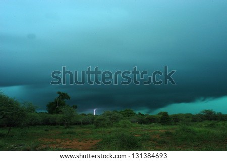 Photos of Africa, Rain clouds with lighting