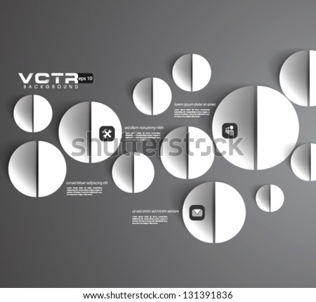 Design Template - eps10 Geometric Circles Modern Design Background