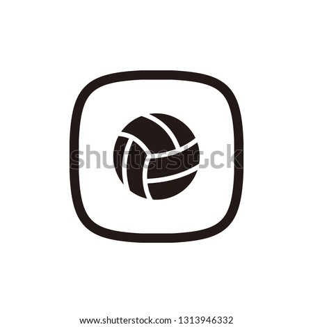 Volley icon sign symbol