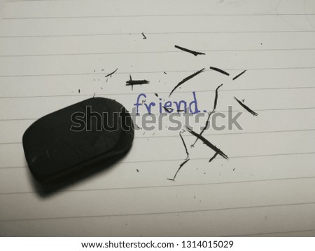 Eraser Can not remove friends from feelings