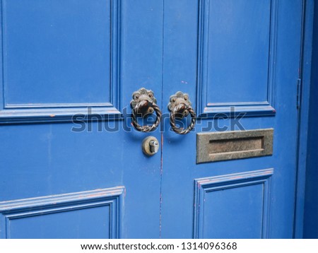 Blue Door In Scotland
