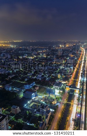 Skyline of downtown Bangkok