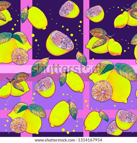 juicy lemons background