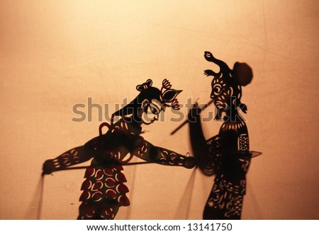 Chinese shadow theater, is also known as "the hand-operating shadow show"