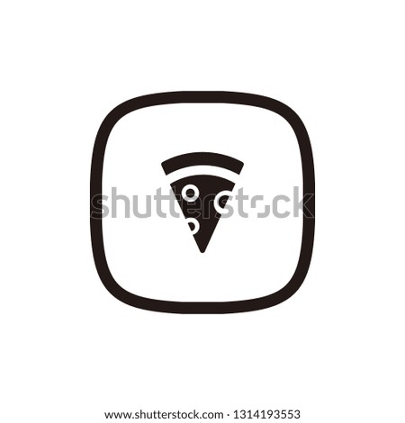 Pizza icon sign symbol