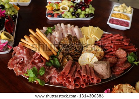 cheese meat and fruit platters