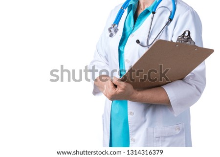 Medicine doctor or medical students with stethoscope Health Check with digital system support for patient with medical icon at hospital, Medical network technology concept