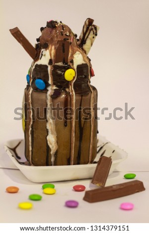 Bing chocolate ice cram stock photo 