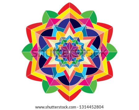 mandala rounded geometric pattern