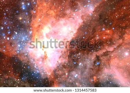 Universe filled stars, nebula and galaxy. Cosmic art, science fiction wallpaper. Elements of this image furnished by NASA