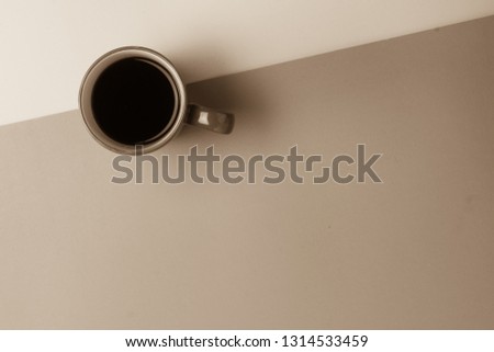 cup coffee gray tone color background