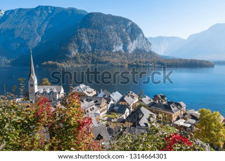 Beautiful view of Hallstatt, a Unesco World Heritage village - Hallstatt, Austria