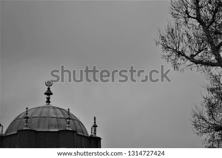 Black and white photos from the streets of Istanbul. Winter time mood.