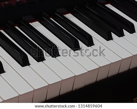 a piano keyboard.