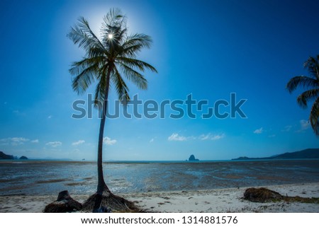 Beautiful landscape at Koh Yao, Krabi Province, Thailand. Concept image of tropical vacation.