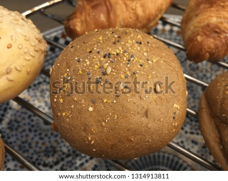 Bread on a grill