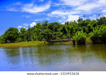 Beautiful river background picture in Bangladesh