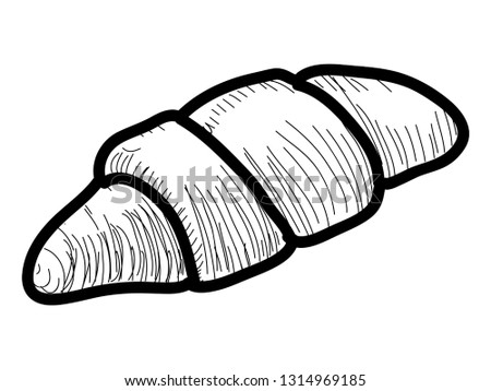 Isolated vintage sketch of a bread. Vector illustration design