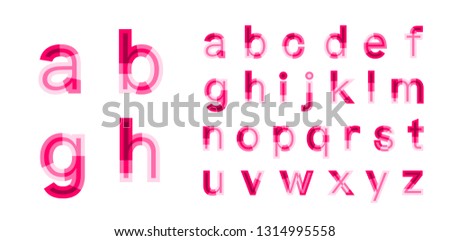 Abstract font. Minimalist alphabet. Abc design. White font. Geometric abstract technology font. Futuristic alphabet. Design letters and numbers. 