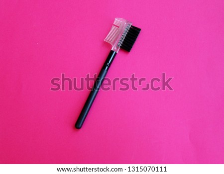 background cosmetics powder brush blue pink orange